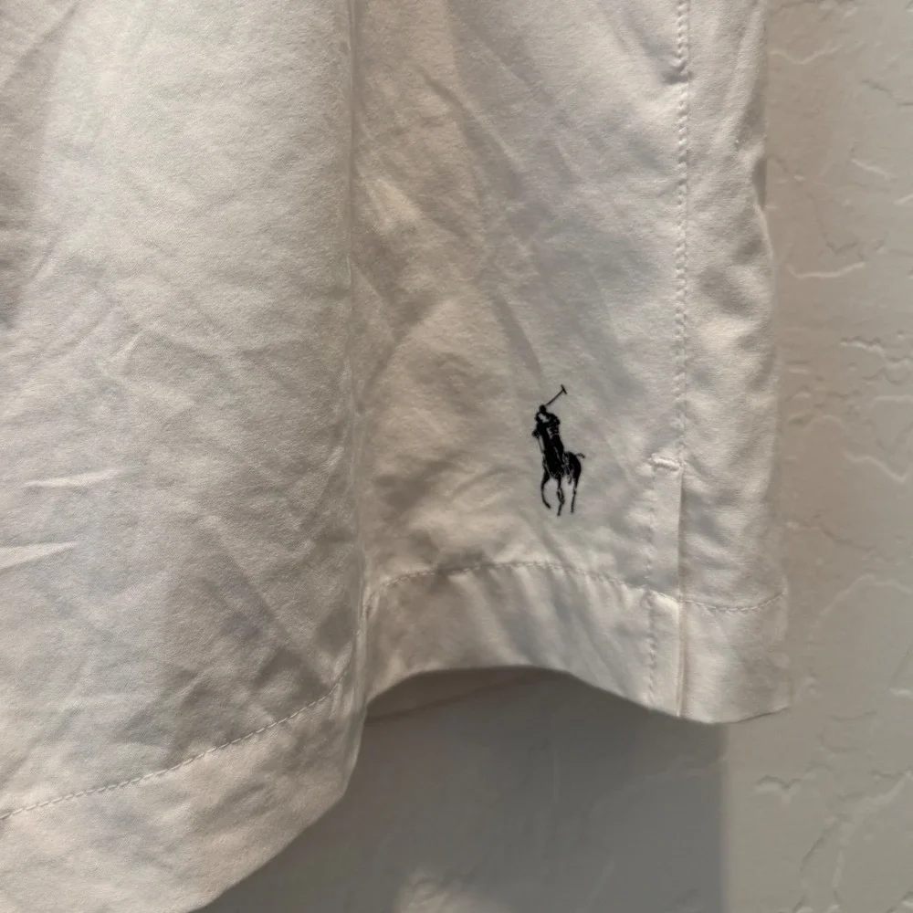 Polo Ralph Lauren US Open Tennis Shorts Sample Mens Medium White Performance - Picture 3 of 8